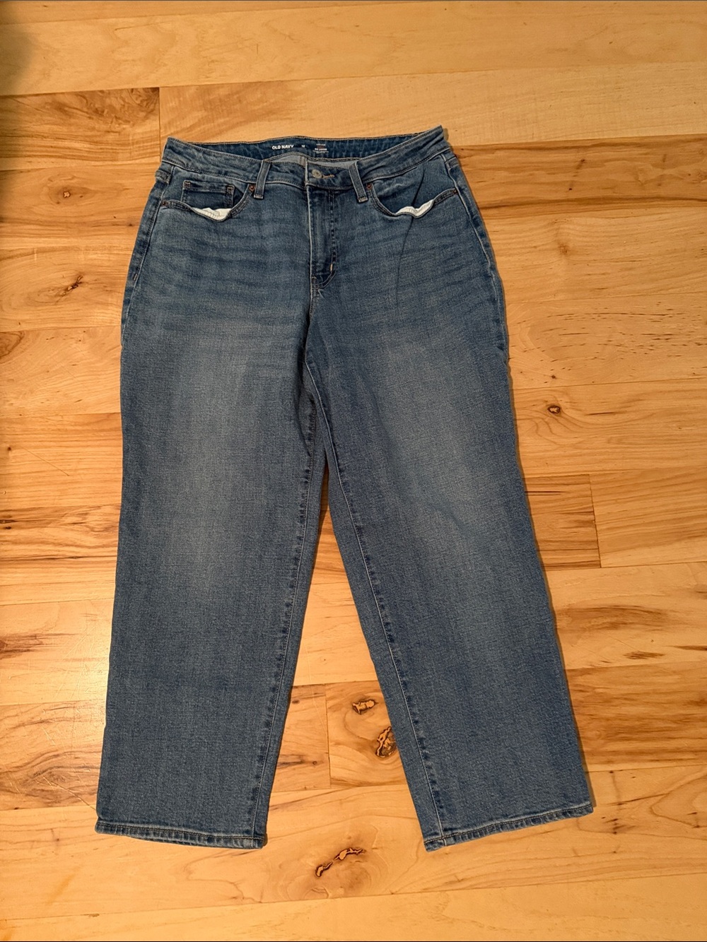 Old Navy High-Rise OG Loose Jeans Size 12 Petite Medium Wash